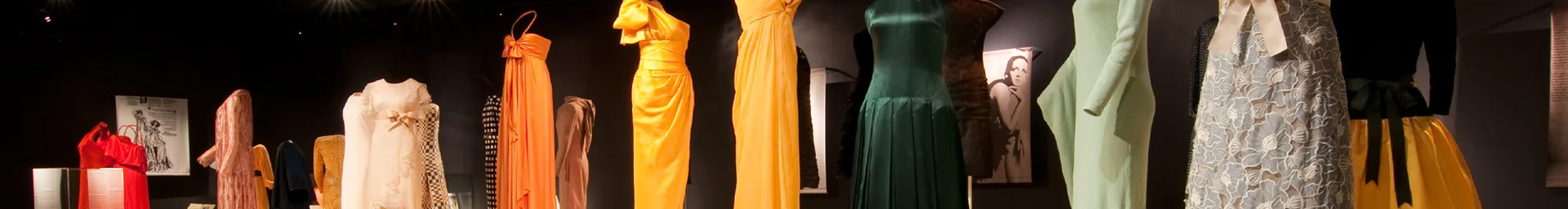 Dresses on display